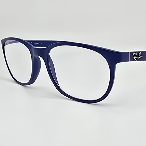 Ray-Ban RB7183 5207 Liteforce Matte Sand Blue Eyeglasses Frame Italy 53-19-145 - Picture 1 of 12
